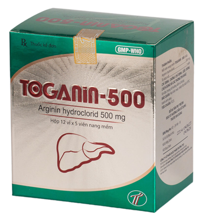 Toganin 500- Hộp 12 vỉ x 5 Viên